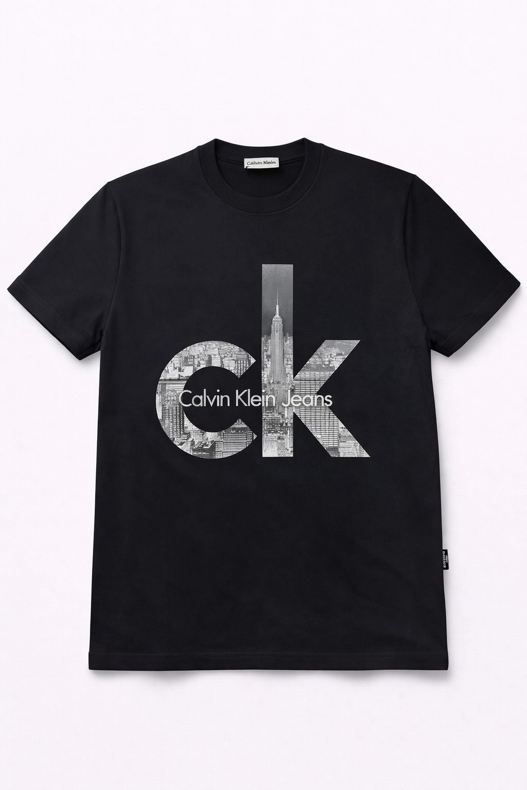 Tricou  Logo Gri Negru Premium